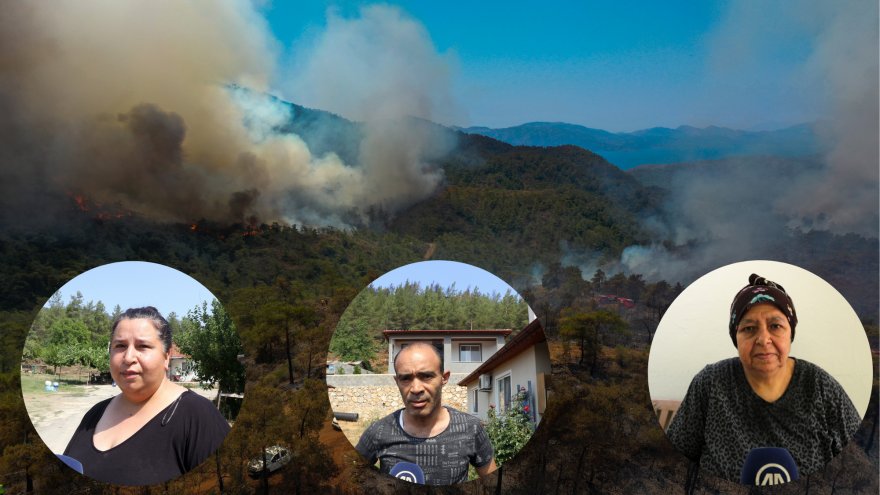 YANGINDA TAHLİYE EDİLEN VATANDAŞLAR YAŞADIKLARINI ANLATTI