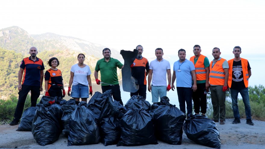 Fethiye Yarımada'da çevre temizliği yapıldı