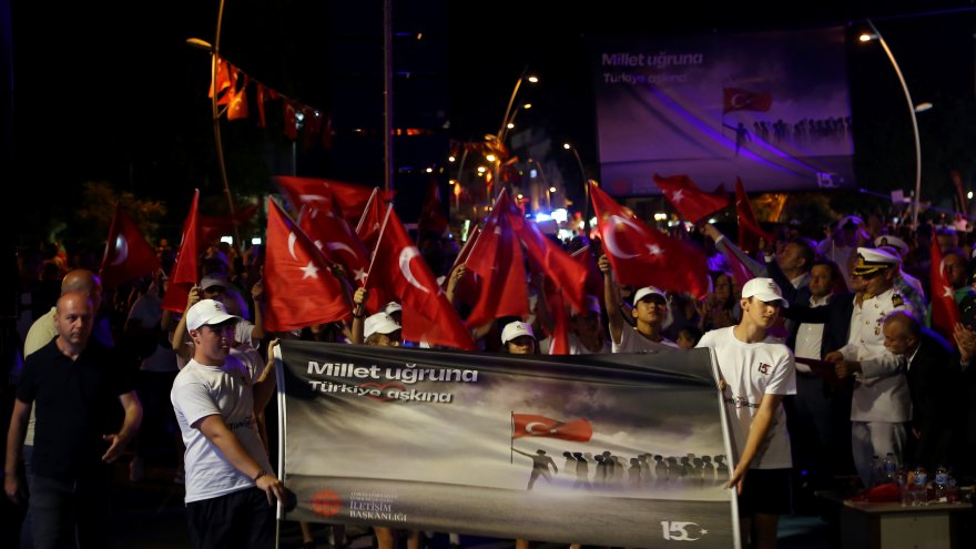 15 TEMMUZ ŞEHİTLERİ MARMARİS'TE ANILDI