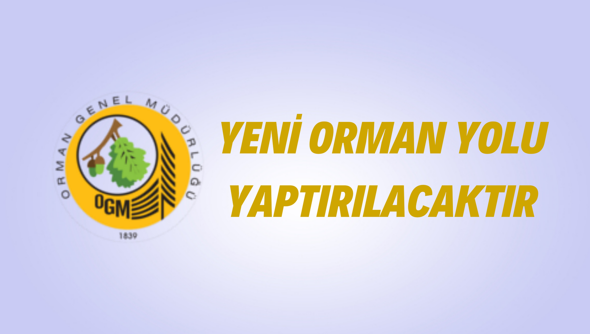 Yeni orman yolu yaptırılacaktır