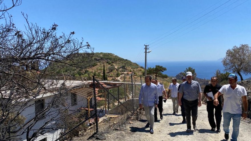 VALİ ORHAN TAVLI DATÇA'DA GEÇMİŞ OLSUN ZİYARETİNDE BULUNDU