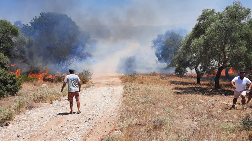 TEMİZLİK ATEŞİ YANGINA SEBEP OLDU