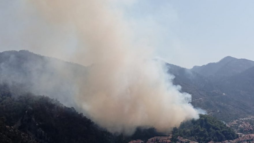 MARMARİS’TE YANGIN BAŞLADI