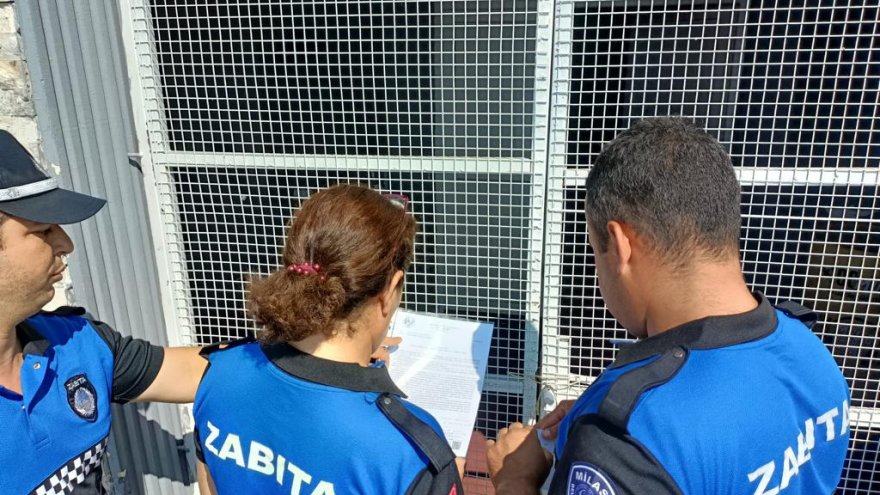 MİLAS’TA OLAYLI MEKAN MÜHÜRLENDİ