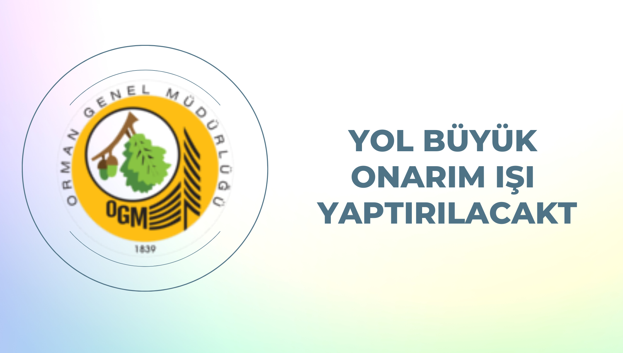 Yol büyük onarım işi yaptırılacaktır