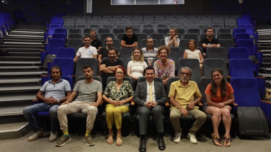 BAŞKAN ARAS’TAN ŞEHİR TİYATROSU’NA ZİYARET