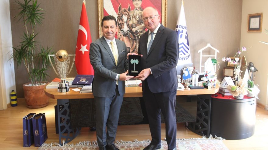 BELÇİKA HEYETİNDEN BAŞKAN ARAS’A ZİYARET