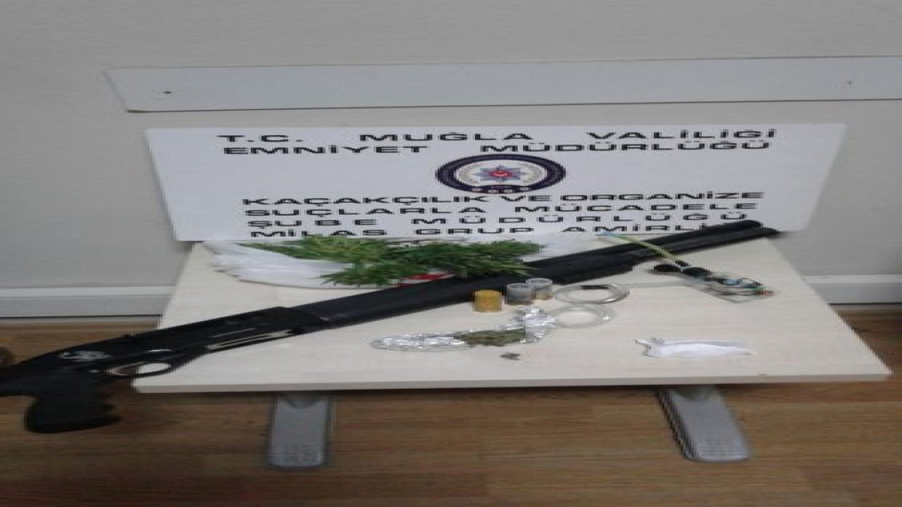 Şüpheli araçtan pompalı tüfek çıktı