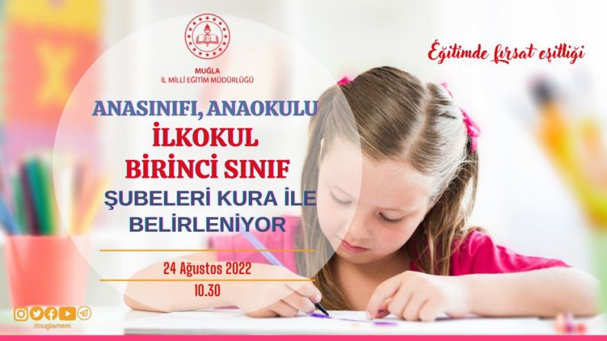 MUĞLA’DA ANASINIFLARI VE BİRLER İÇİN KURA HEYECANI