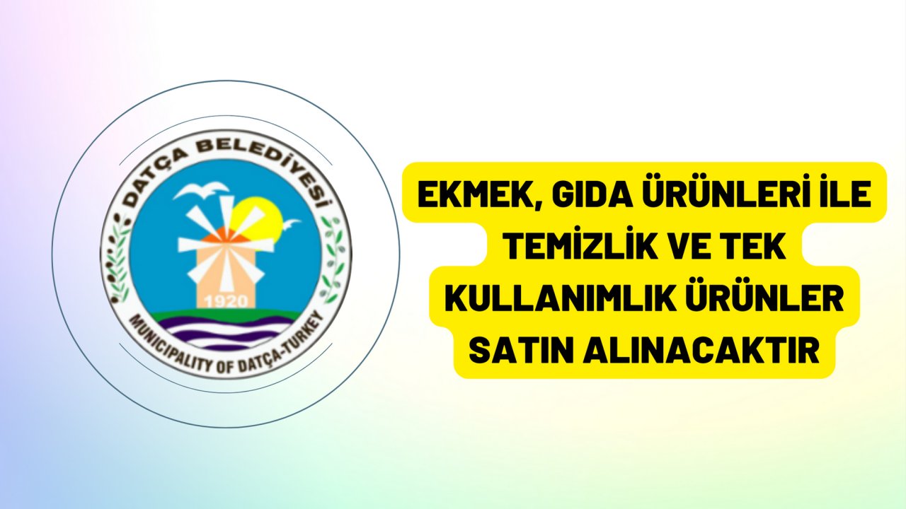 Ekmek, gıda ürünleri ile temizlik ve tek kullanımlık ürünler satın alınacaktır