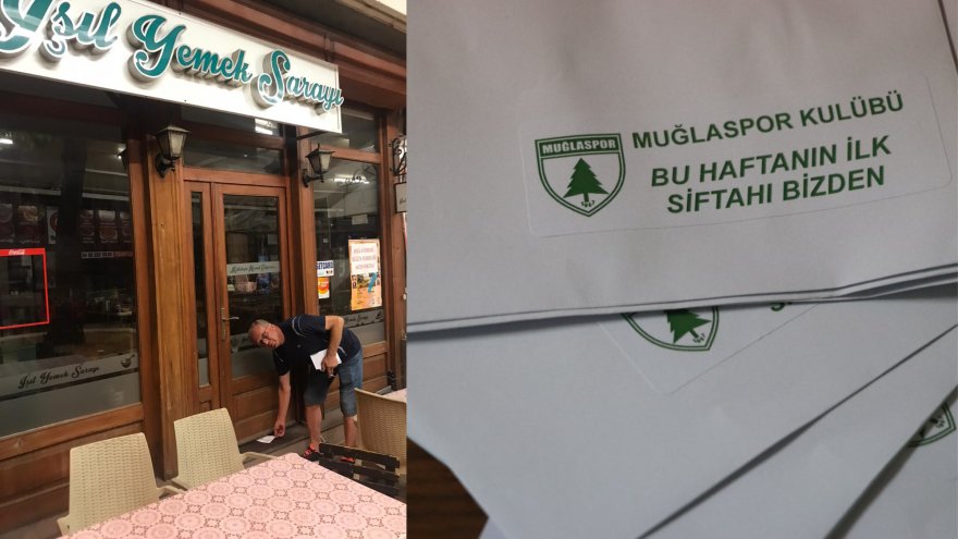 Muğlaspor'dan esnafa siftah zarfı