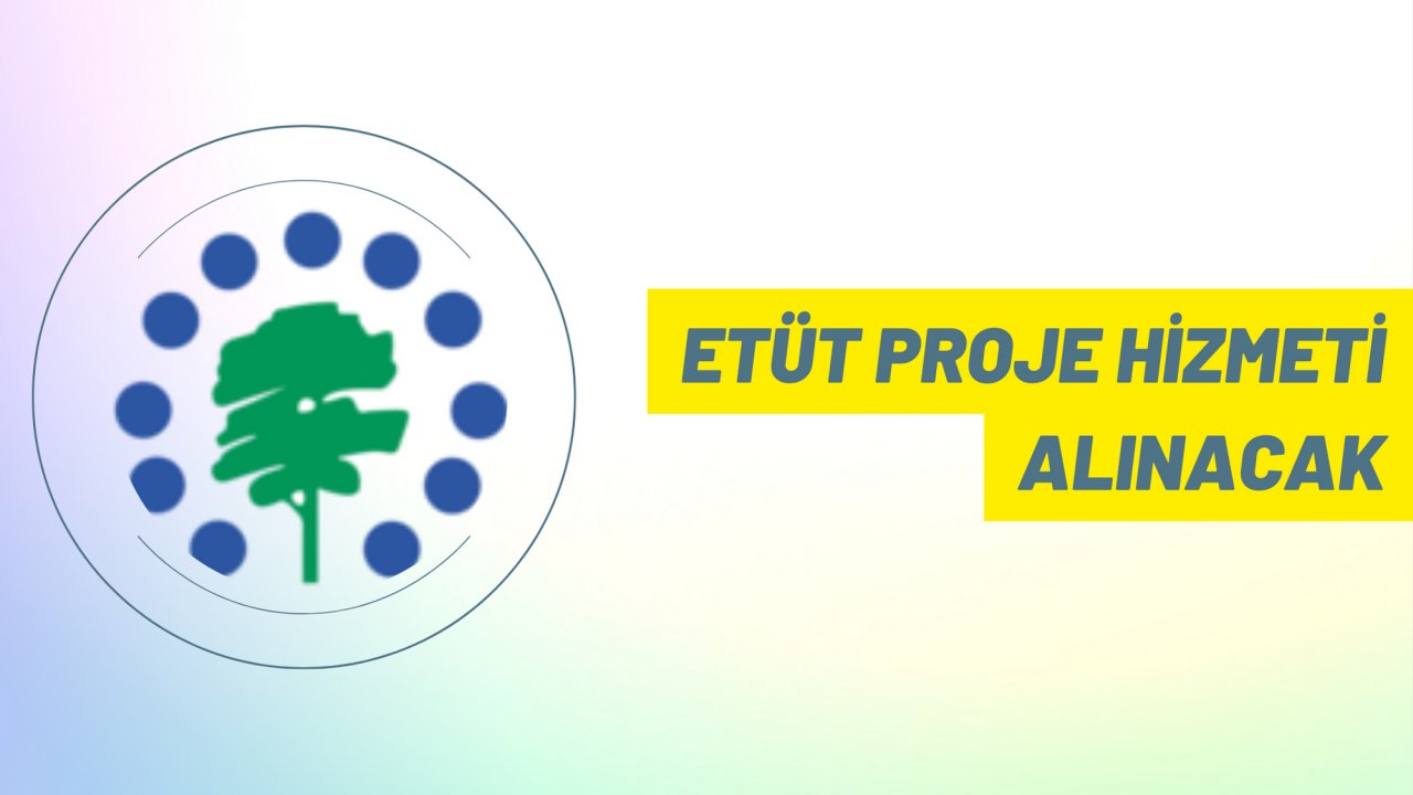 Etüt proje hizmeti alınacak
