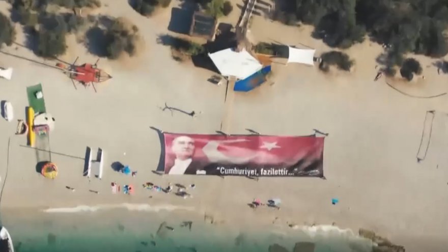 ÖLÜDENİZ'DE 32 METRELİK ÜZERİNDE 