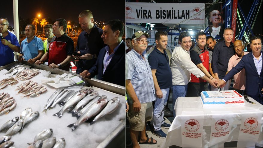 AV SEZONUNA GİRMEYE HAZIRLANAN BALIKÇILAR TÖRENLE UĞURLANDI