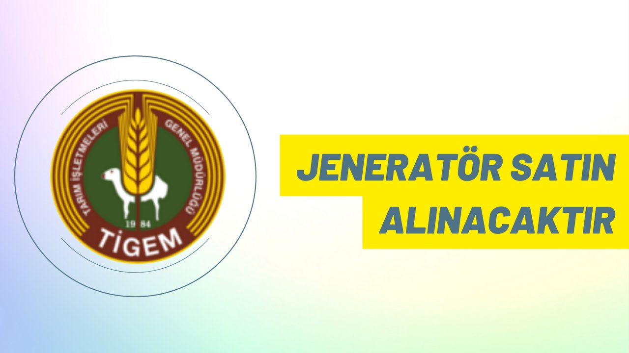 Jeneratör satın alınacaktır