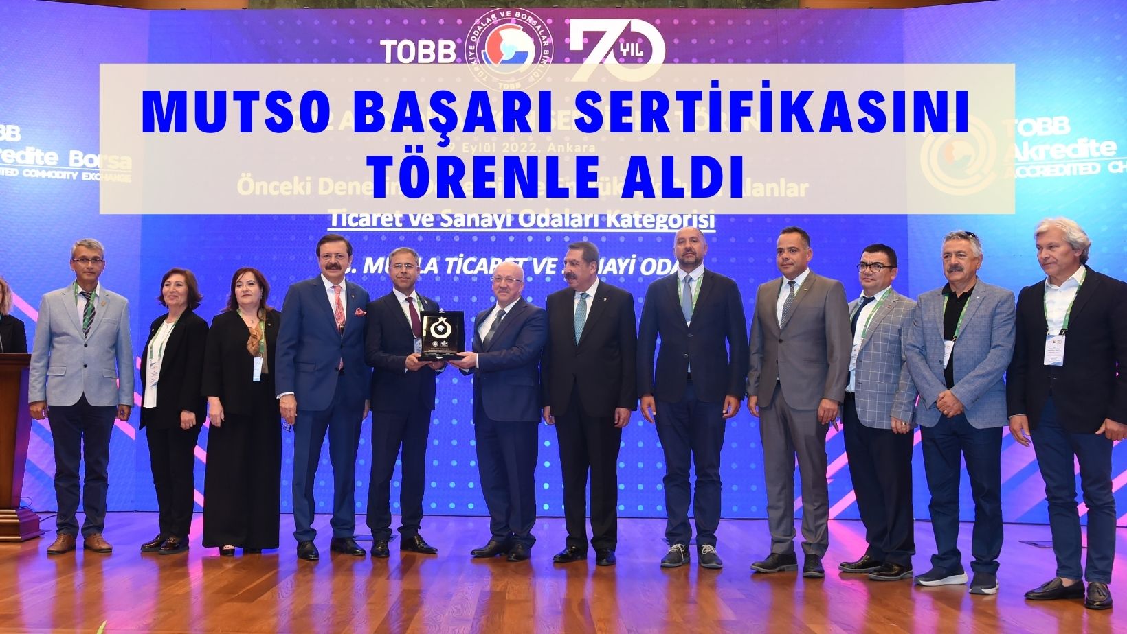 MUTSO BAŞARI SERTİFİKASINI TÖRENLE ALDI