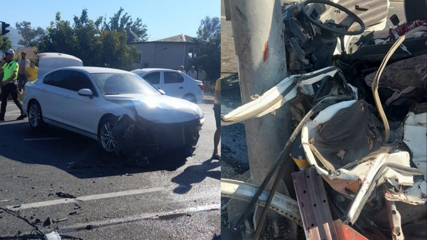 Otomobil ile minibüsün çarpıştığı kazada 1 kişi öldü, 5 kişi yaralandı