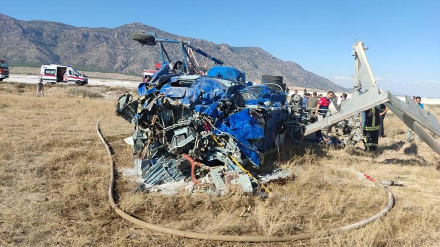 YANGIN SÖNDÜRME HELİKOPTERİ DÜŞTÜ