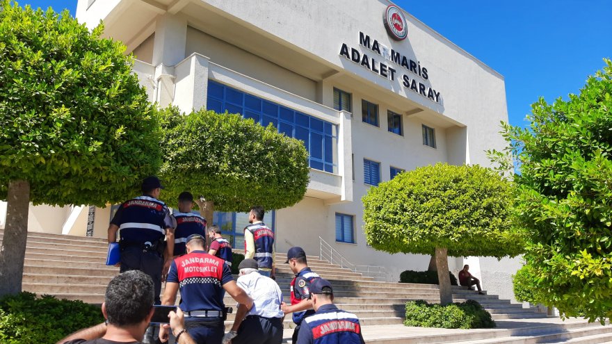 Marmaris'teki orman yangınıyla ilgili gözaltına alınan şüpheli adliyeye sevk edildi