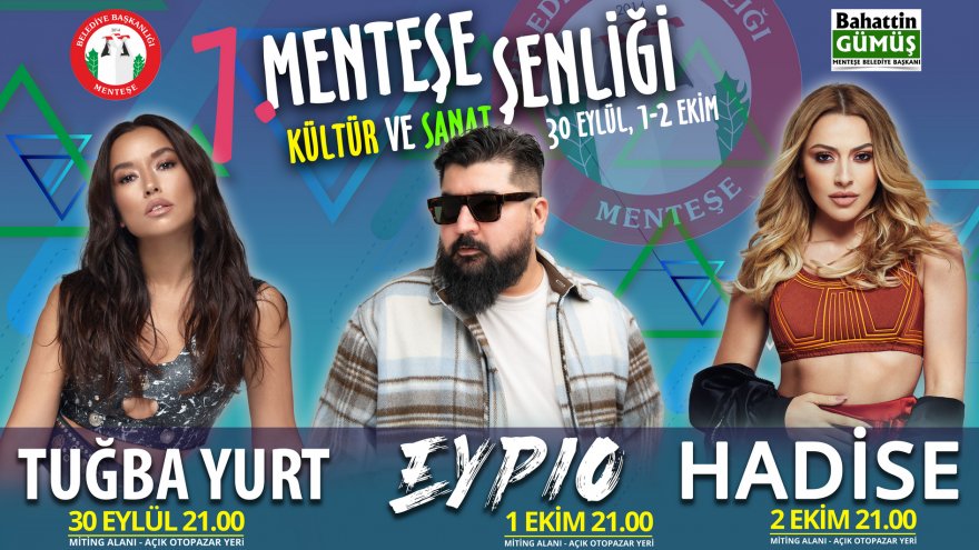 7. MENTEŞE KÜLTÜR VE SANAT ŞENLİĞİ BAŞLIYOR