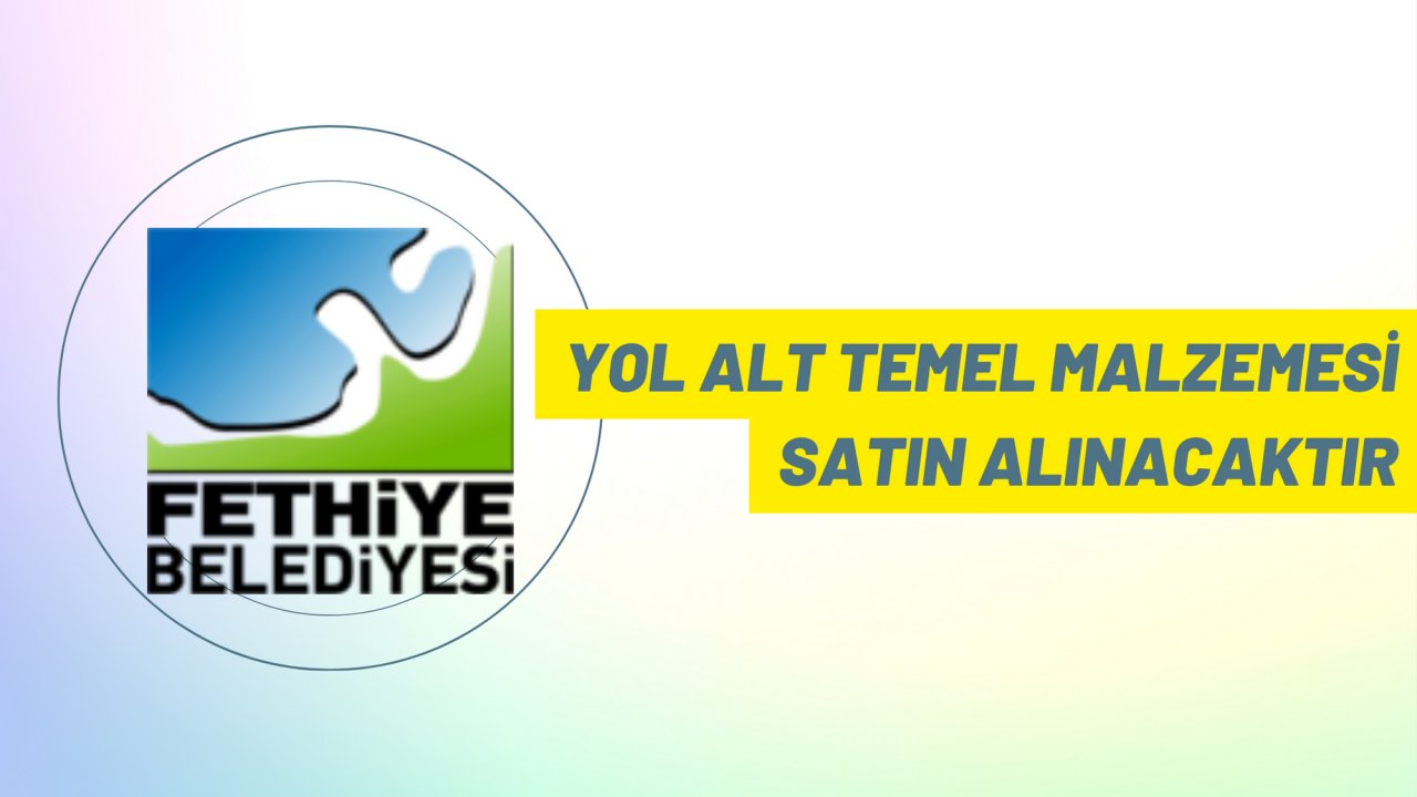 Yol alt temel malzemesi satın alınacaktır