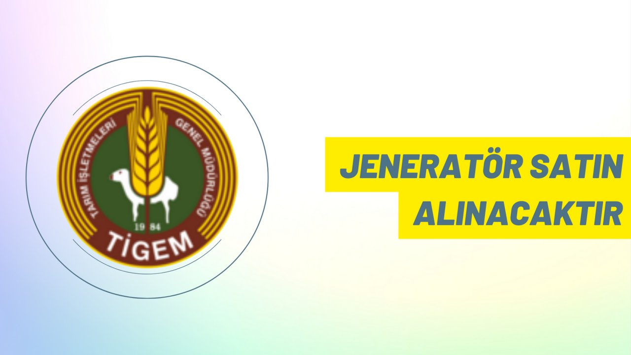 Jeneratör satın alınacaktır