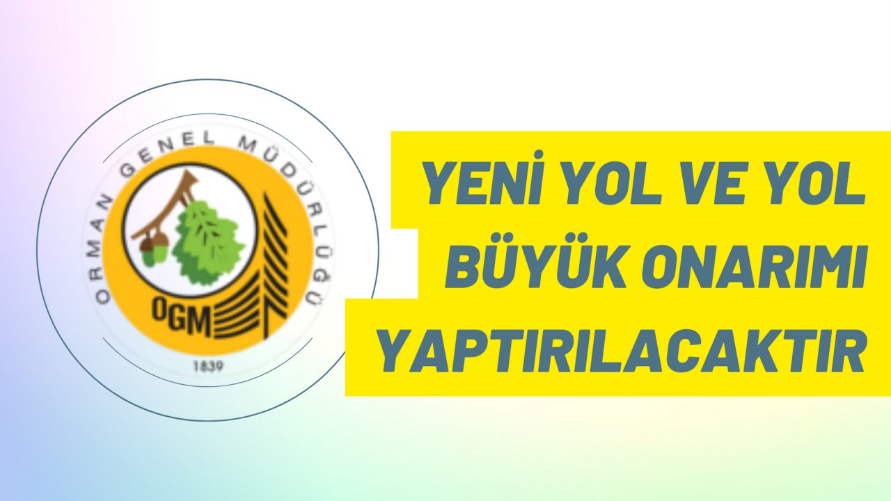 Yeni yol ve yol büyük onarımı yaptırılacaktır