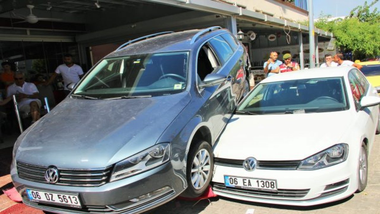 Fren yerine gaza bastı