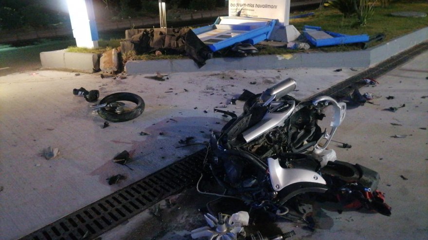 Devrilen motosikletin sürücüsü öldü