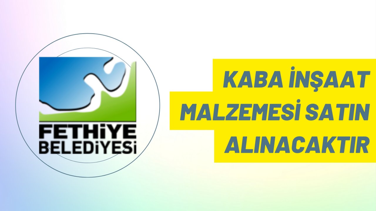 Kaba inşaat malzemesi satın alınacaktır