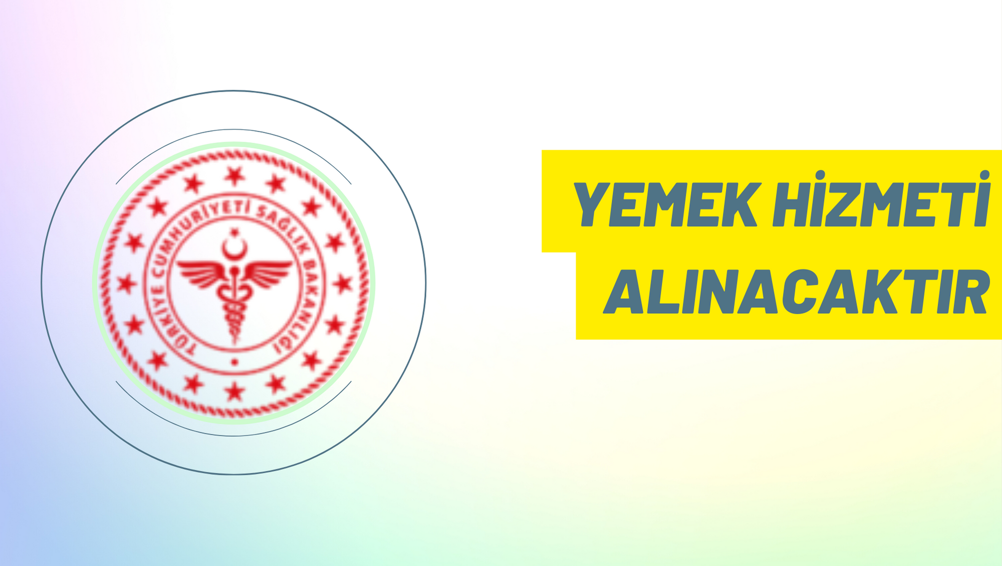 Yemek hizmeti alınacaktır