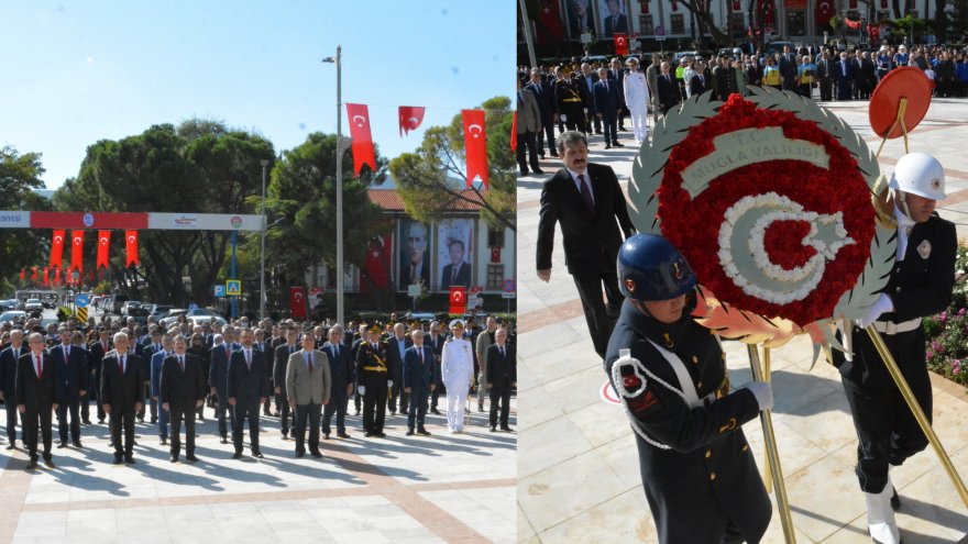 29 EKİM ETKİNLİKLERİ ÇELENK SUNUMUYLA BAŞLADI