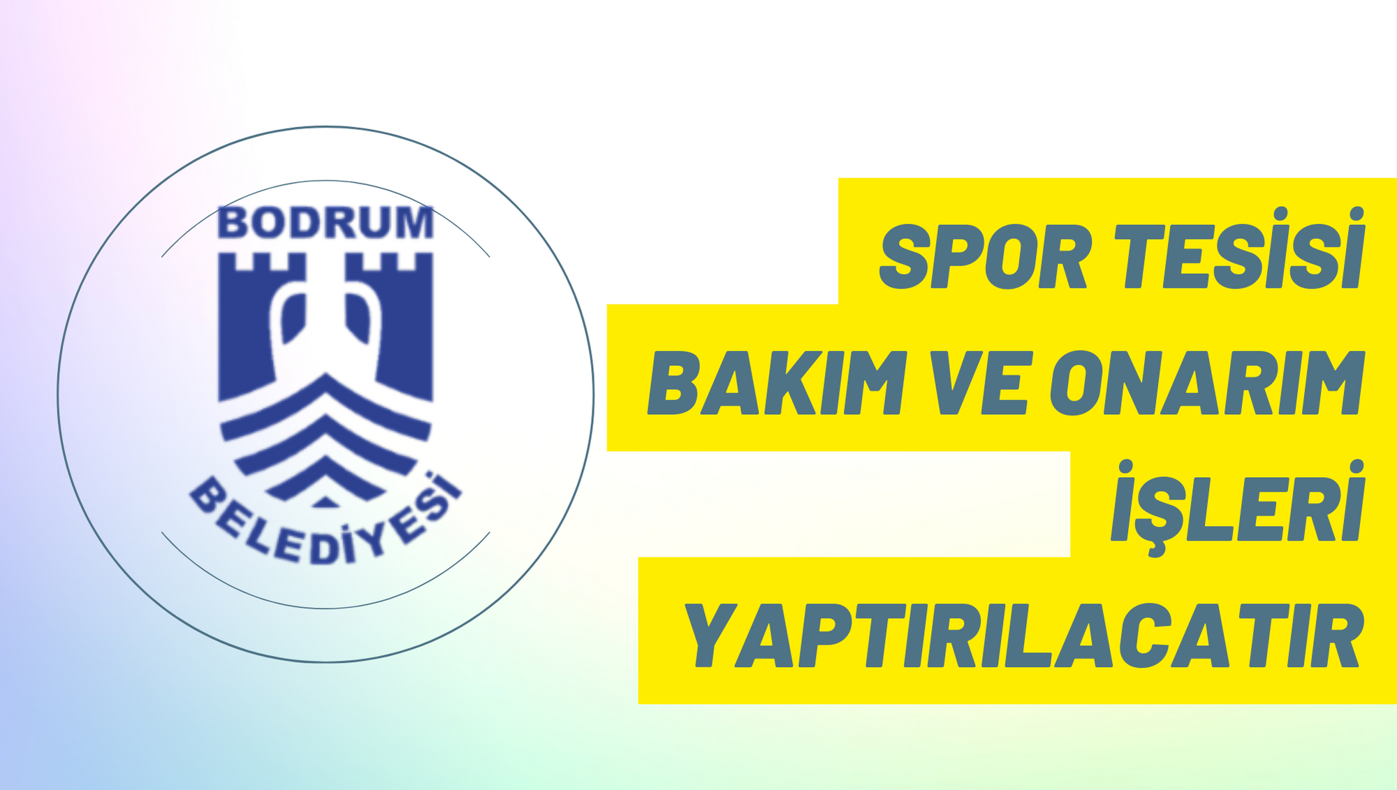 Spor tesisi bakım ve onarım işleri yaptırılacaktır