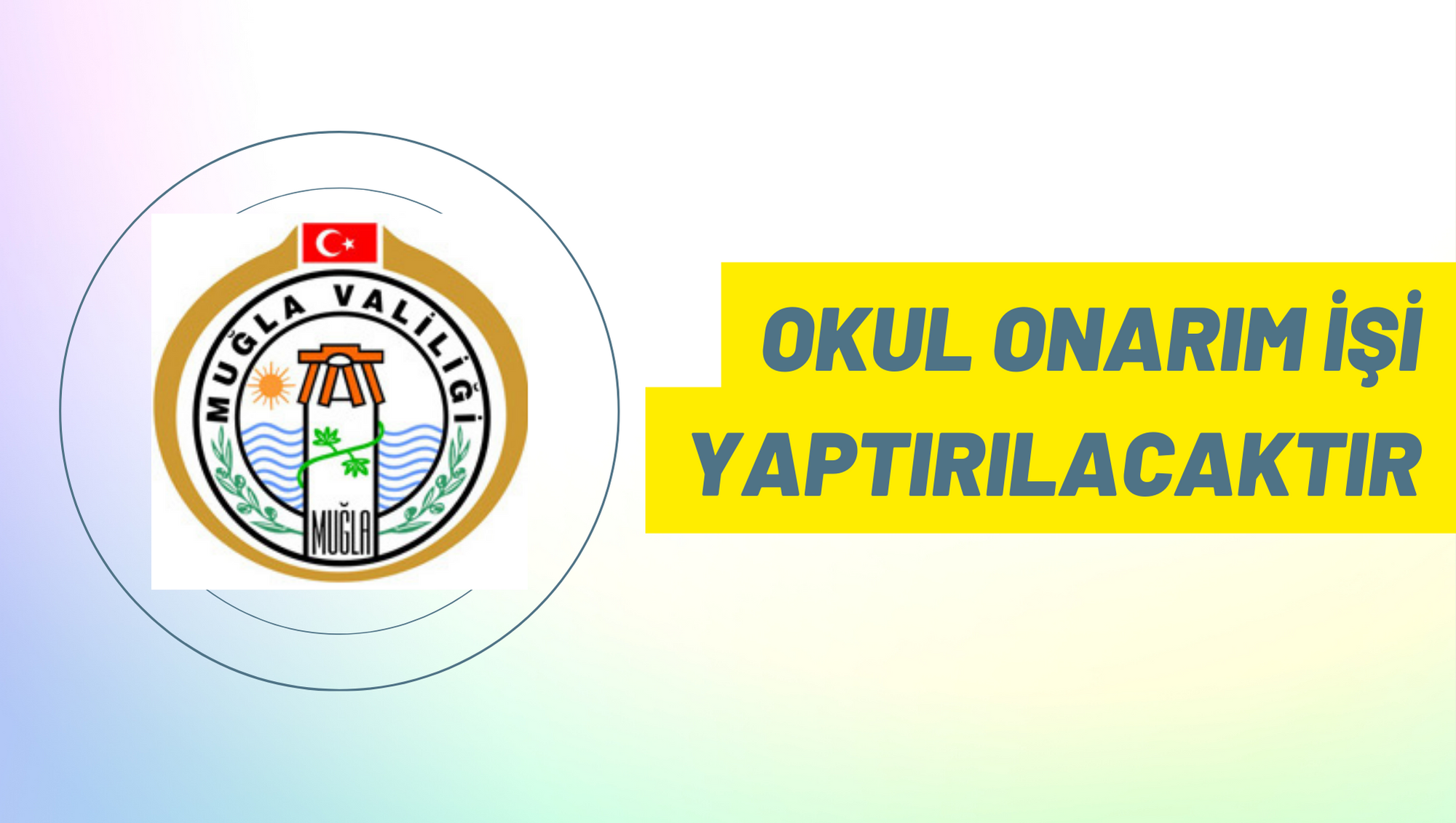 Okul onarım işi yaptırılacaktır