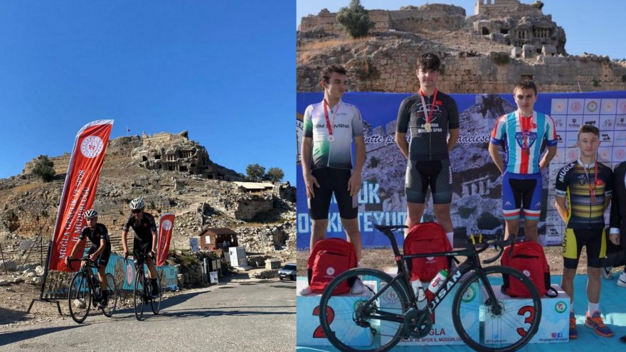 Bisikletçiler Tlos Antik Kentinde Yarıştı