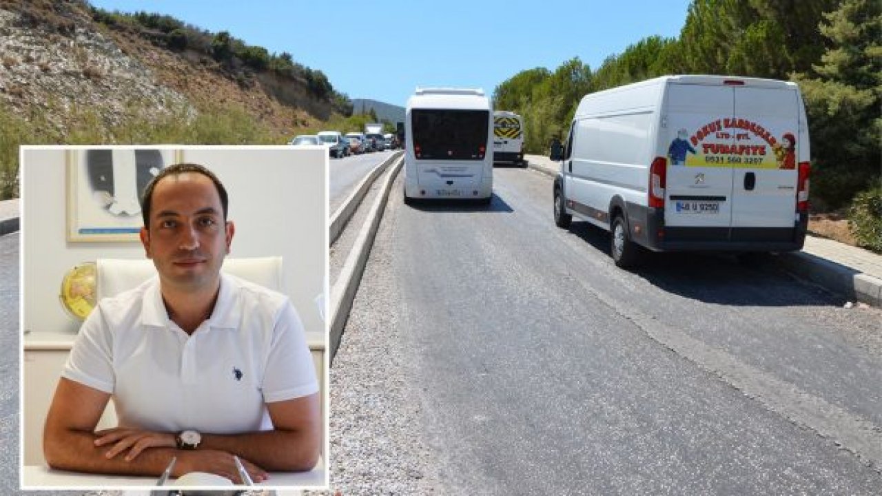 Hastane yolu aydınlatılıyor