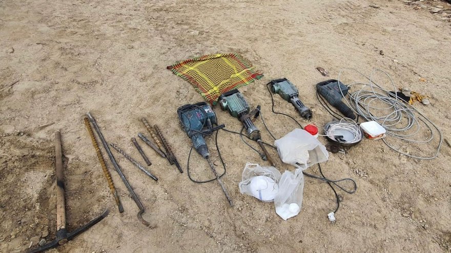 Kaçak kazı yapan 2 kişi yakalandı