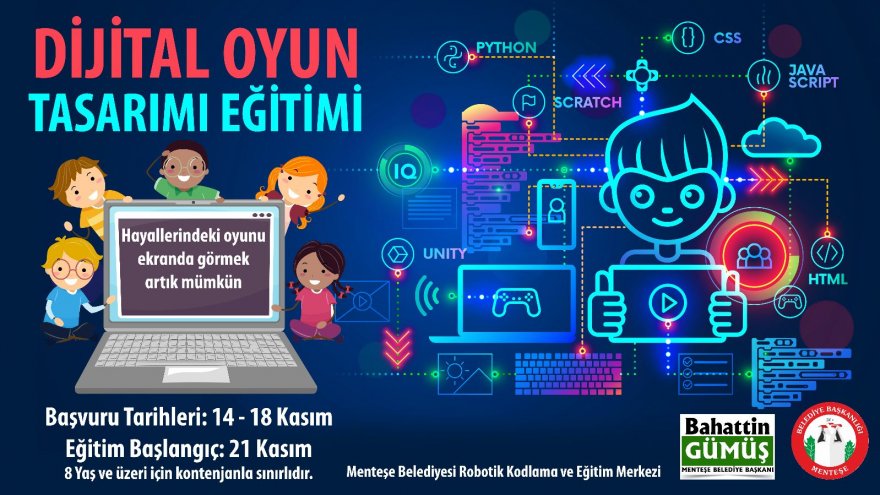 Dijital Oyun Tasarımı Eğitimi verilecek