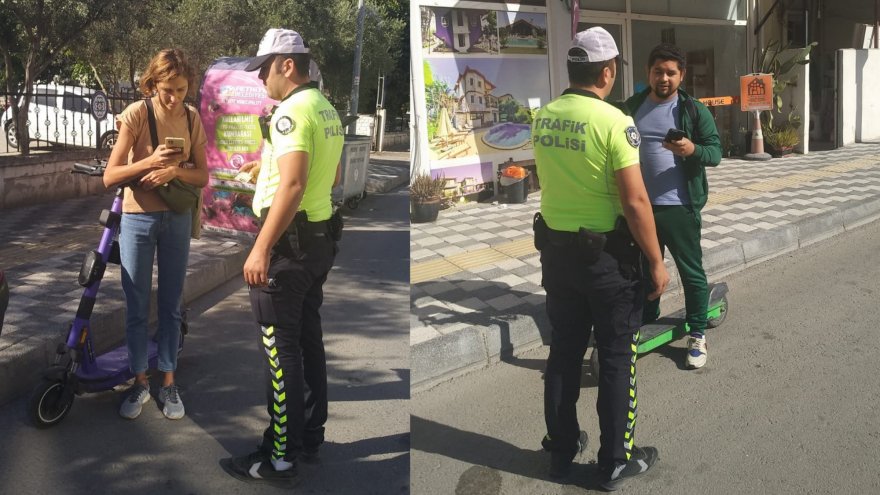 Elektrikli skuter denetimi yapıldı
