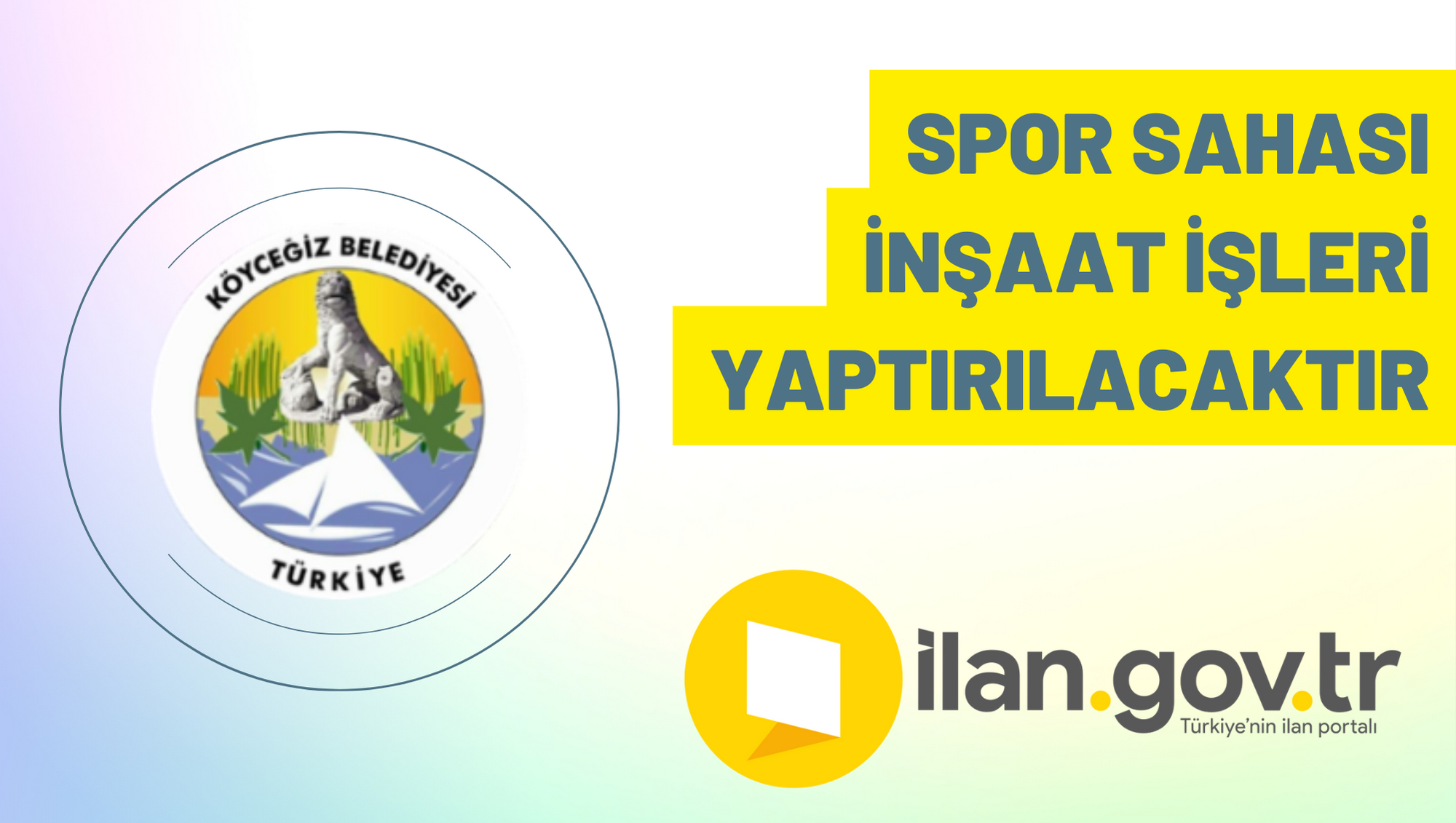Spor sahası inşaat işleri yaptırılacaktır