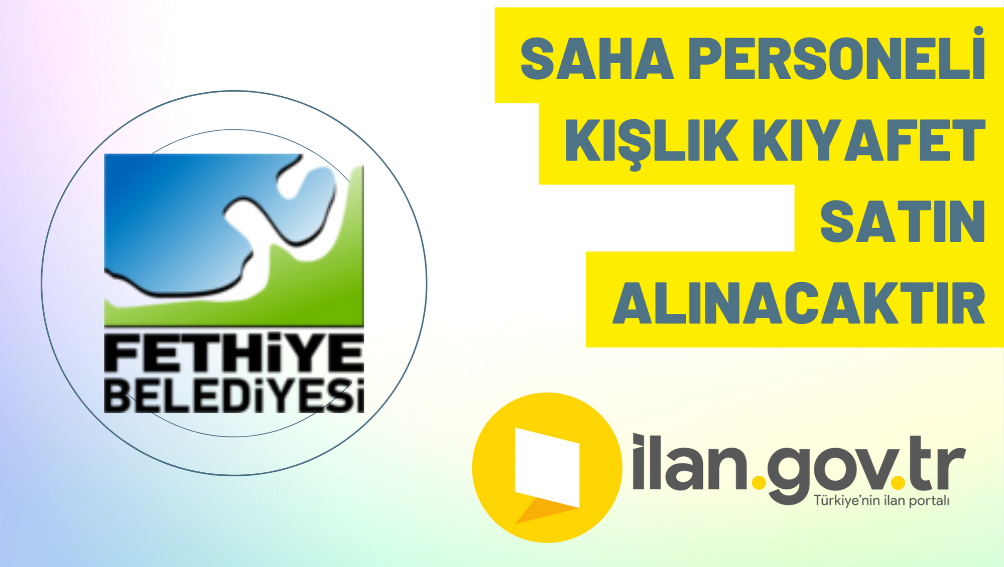 Saha personeli kışlık kıyafet satın alınacaktır