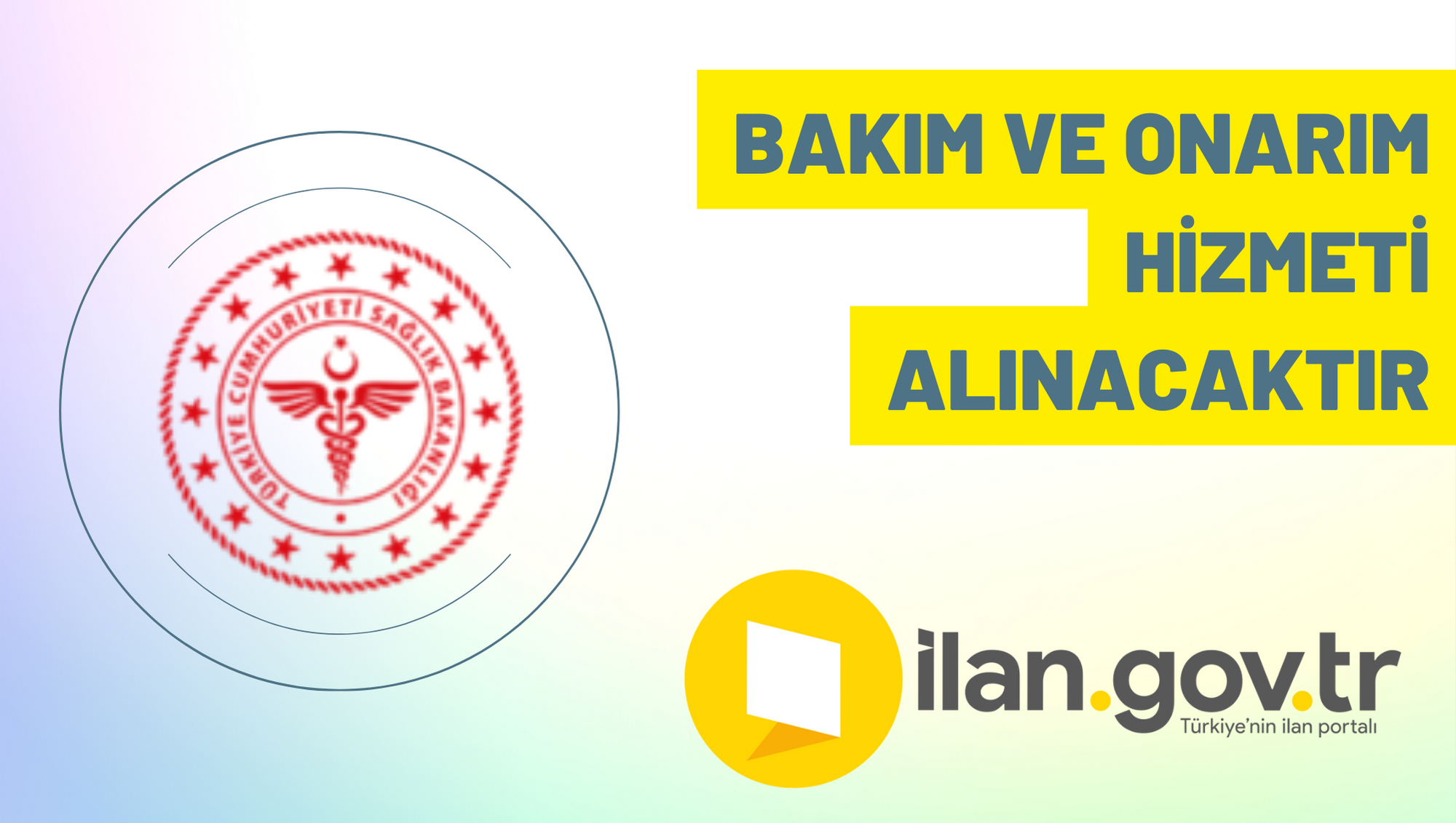 Bakım ve onarım hizmeti alınacaktır