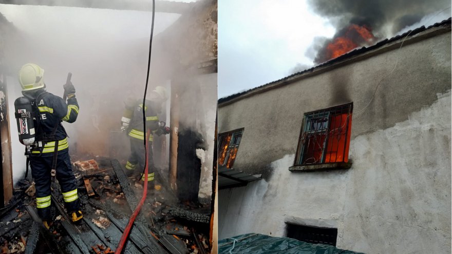 Yatağan’da bir evde yangın çıktı