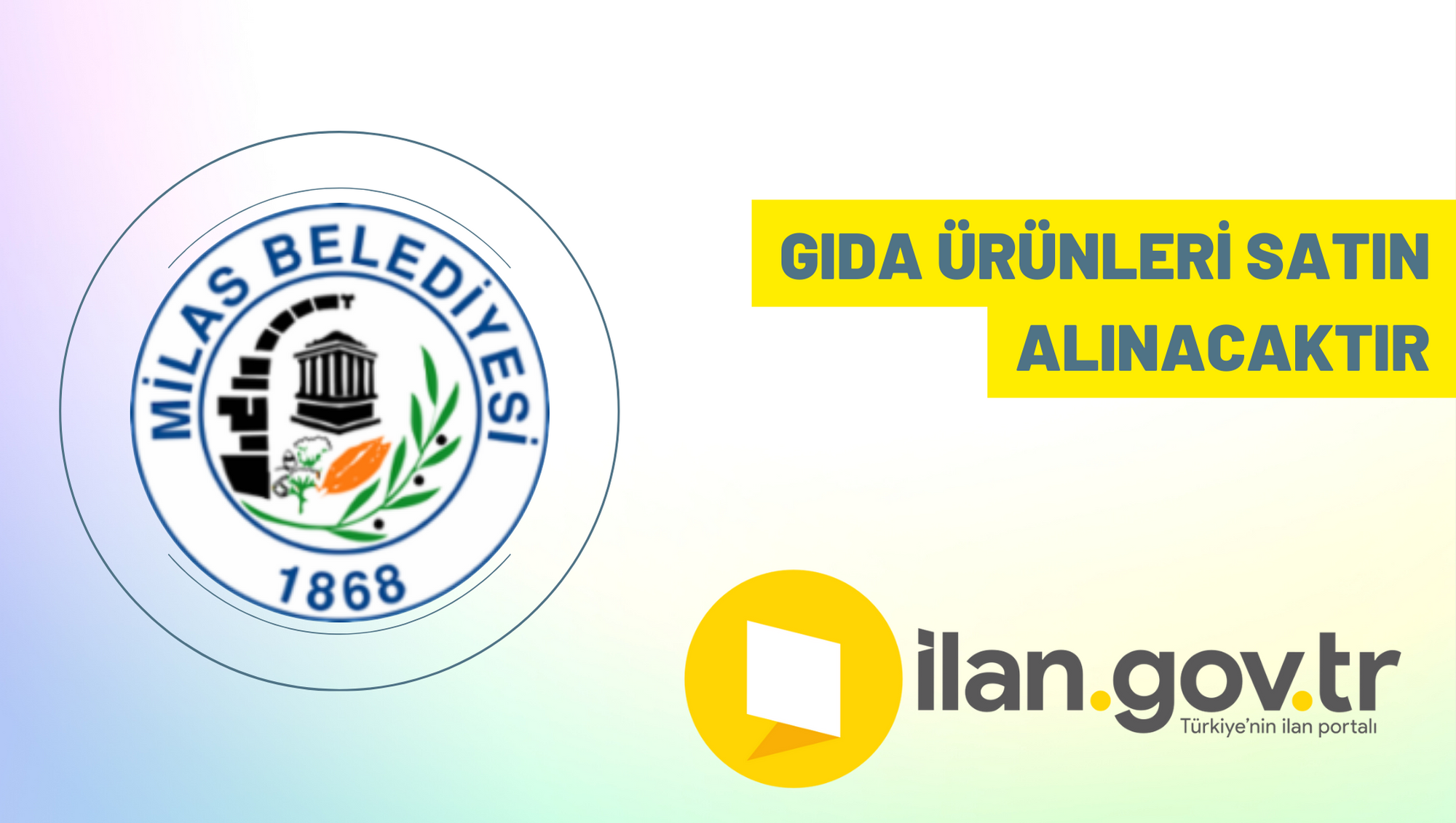 Gıda ürünleri satın alınacaktır