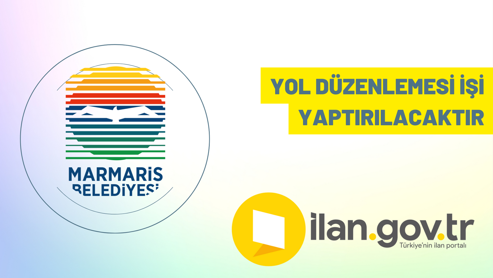 Yol düzenlemesi işi yaptırılacaktır