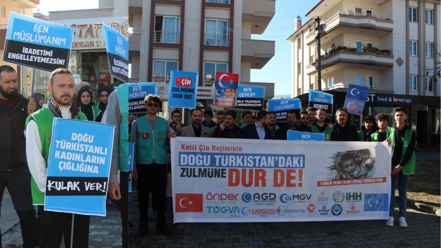 DOĞU TÜRKİSTAN’DA YAŞANAN ZULME “DUR” DEDİLER