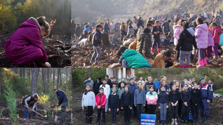 MARMARİS’TE BİN KİŞİNİN KATILIMIYLA FİDAN DİKİMİ YAPILDI