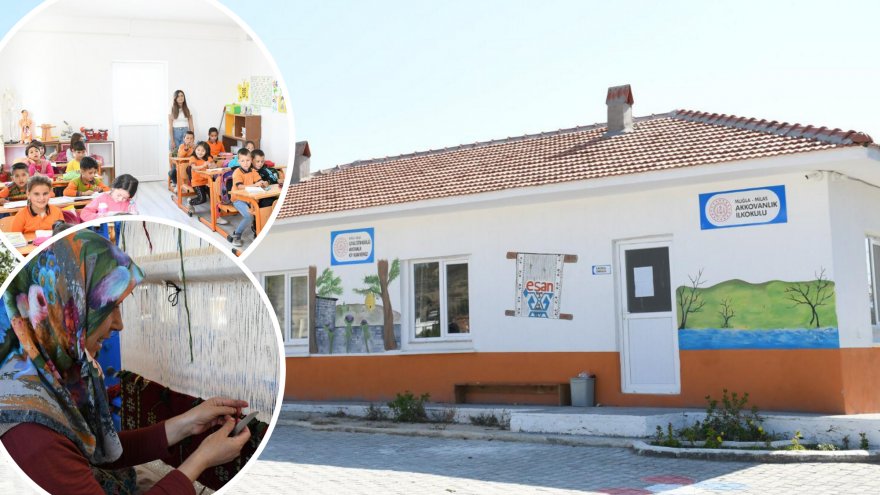 Köy yaşam merkezinde 3 kuşak birlikte eğitim alıyor