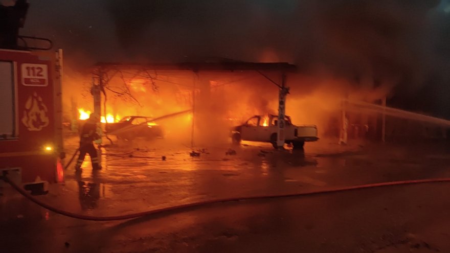 BAYIR SANAYİDE ÇIKAN YANGIN SÖNDÜRÜLDÜ