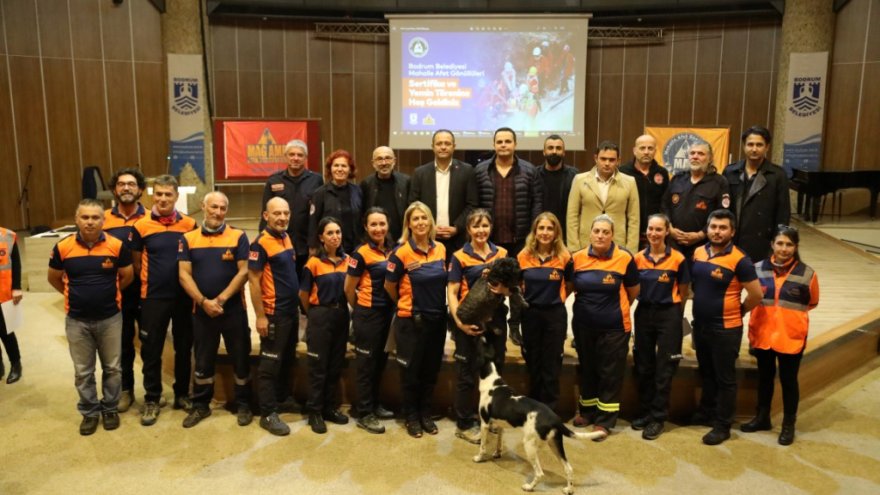 50 gönüllü sertifikasını aldı